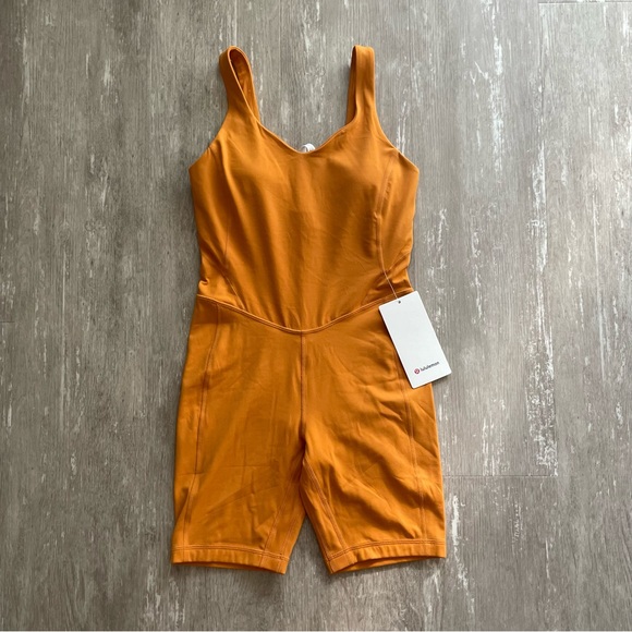 Lululemon Align Bodysuit 8" - Autumn Orange - Picture 2 of 5
